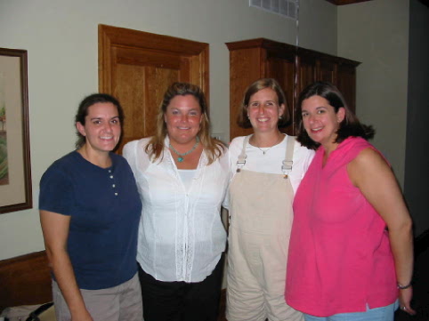 Hostesses Rosemary, Lisa & Jenny with Bethany